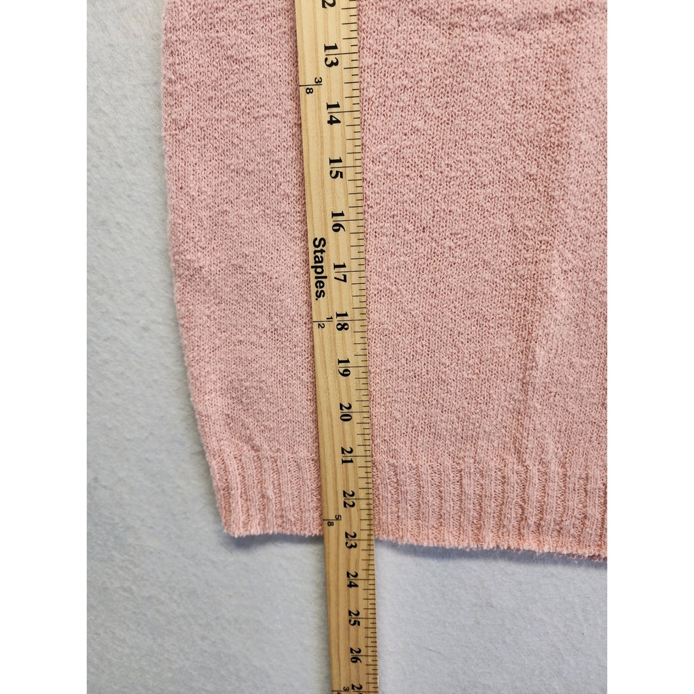 Pendleton‎ Pink Virgin Wool Knit Sweater Vest Gold Button Shoulder Medium - Picture 4 of 9